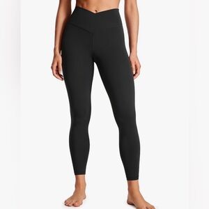 New CRZ Yoga Womens Butterluxe V-Crossover High Waisted Leggings Size Large (12)